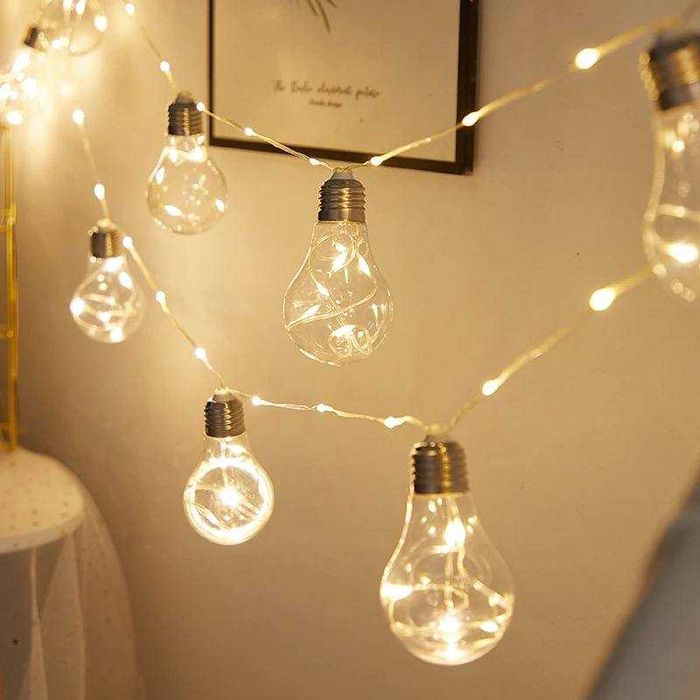 Гирлянды Ретро Лампы 3.5м 10шт для Бара и Кафе