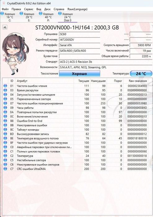 HDD 2 Tb Seagate