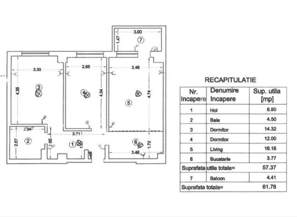 Proprietar/Bucium/lidl/ 3camere/ MOBILAT SI UTILAT/ loc de parcare inclus in pret