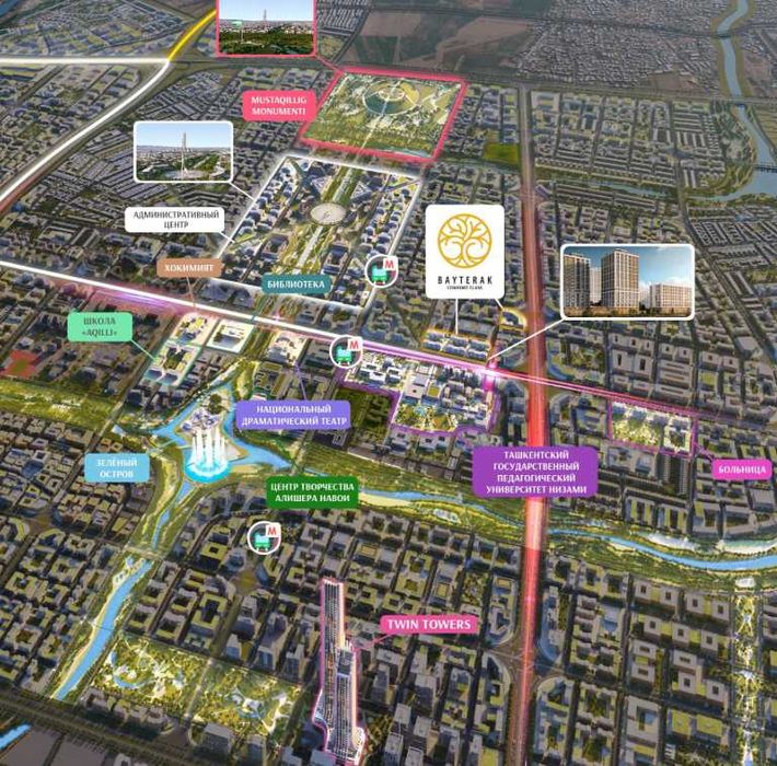 Студия за 28 970 у.е. NRG-BI New Tashkent | первый взнос 35млн [GS]