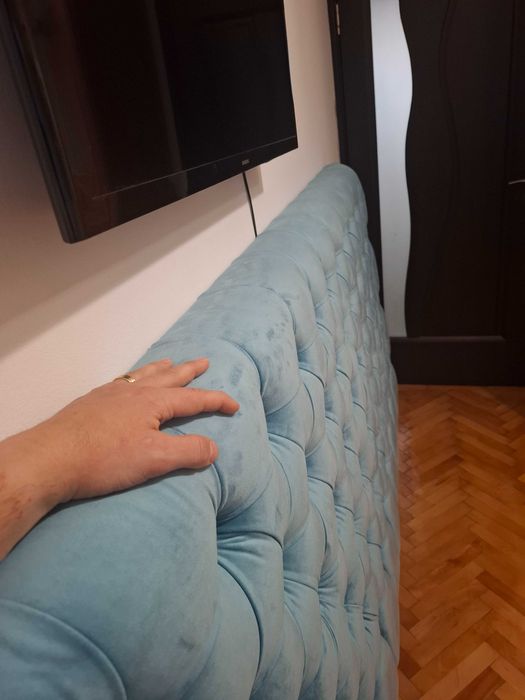 Tăblie Pat Tapițată , reconditionare tapiterie paturi