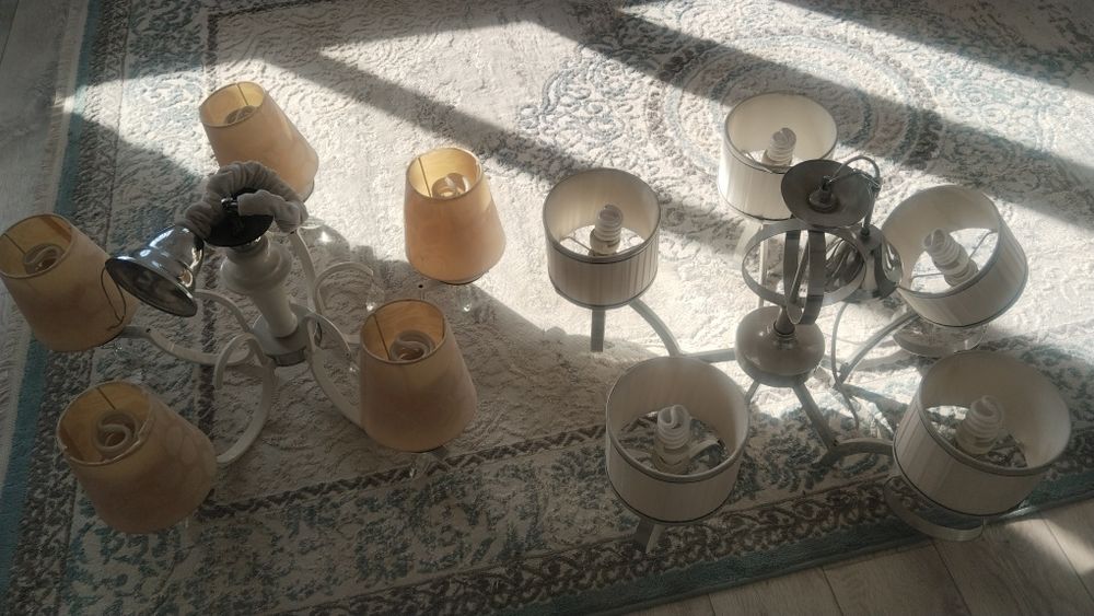 Люстры,3 штуки,б/у