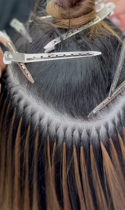 Aplic  si fac reintretinere extensii  din par natural