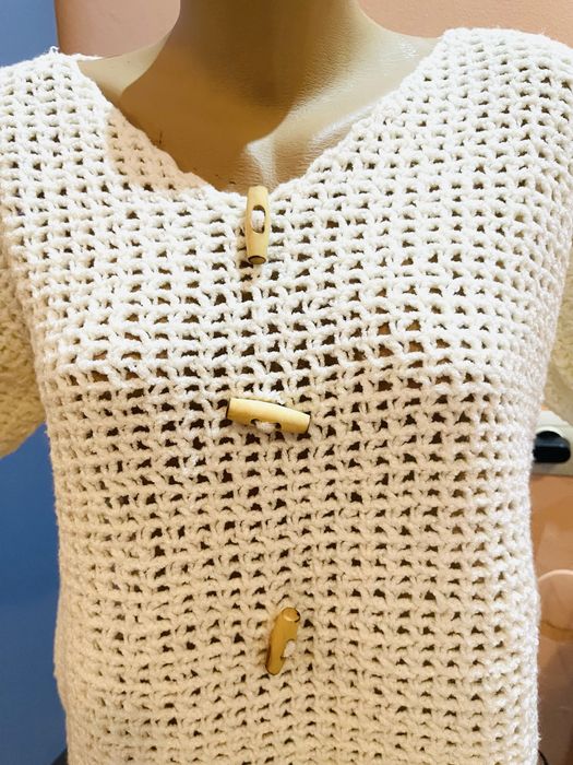 Bluza tricotata alba