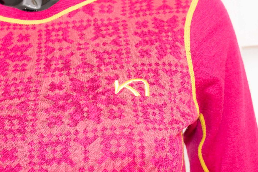 Kari Traa дамска мерино блуза розова термо бельо от мериносна вълна M