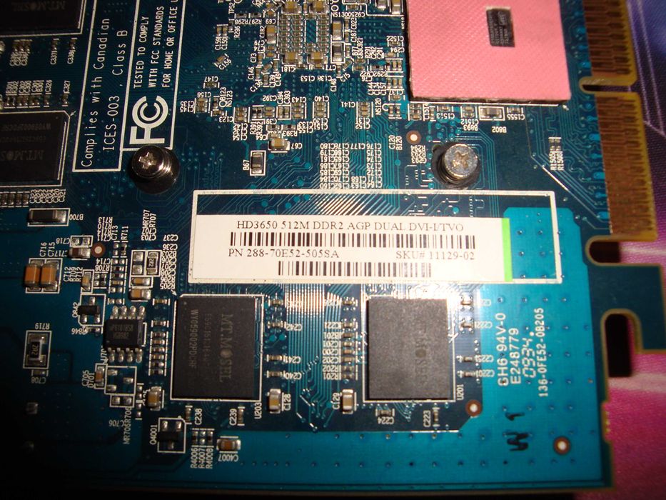 Placa video Sapphire Ati Radeon HD 3650 512MB DDR AGP 8X - de colectie