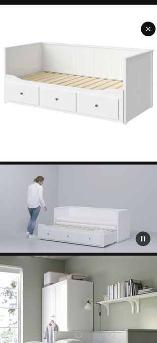 Divan extensibil de la Ikea in stare f buna preț 650/ Birou IKEA ALEX alb, 132 x 58 cm, cu 2 sertare, preț  250 lei