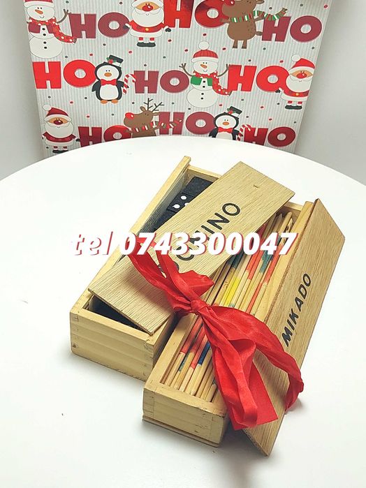 Pachet Craciun  Joc Marocoo mikadoSi Domino  Transport Gratuit