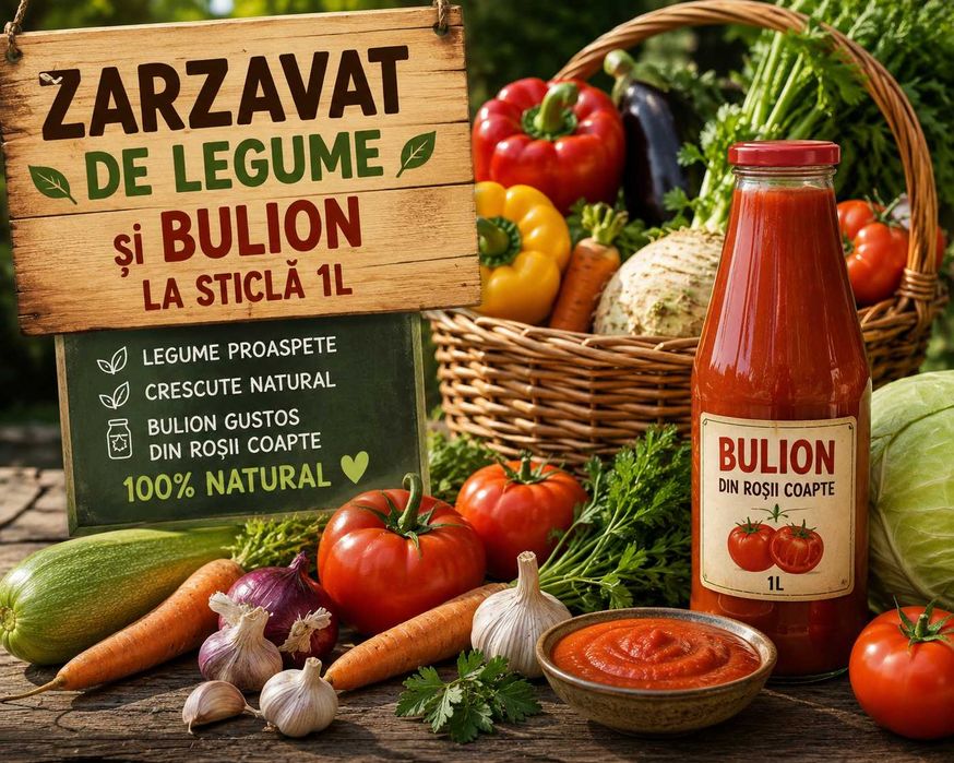 Zarzavat, bulion, zacusca naturale