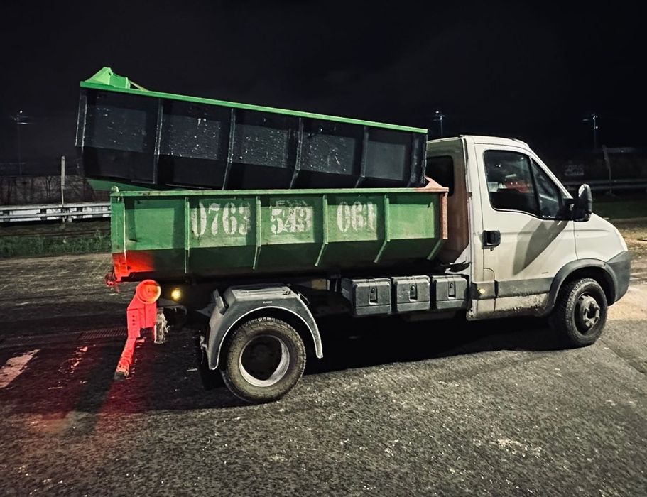 Transport, moluz,colectare  deseuri, bena detasabila, camion,reciclare