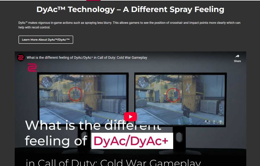 ZOWIE XL2411K 24 инча 144Hz TN Gaming Monitor DyAc