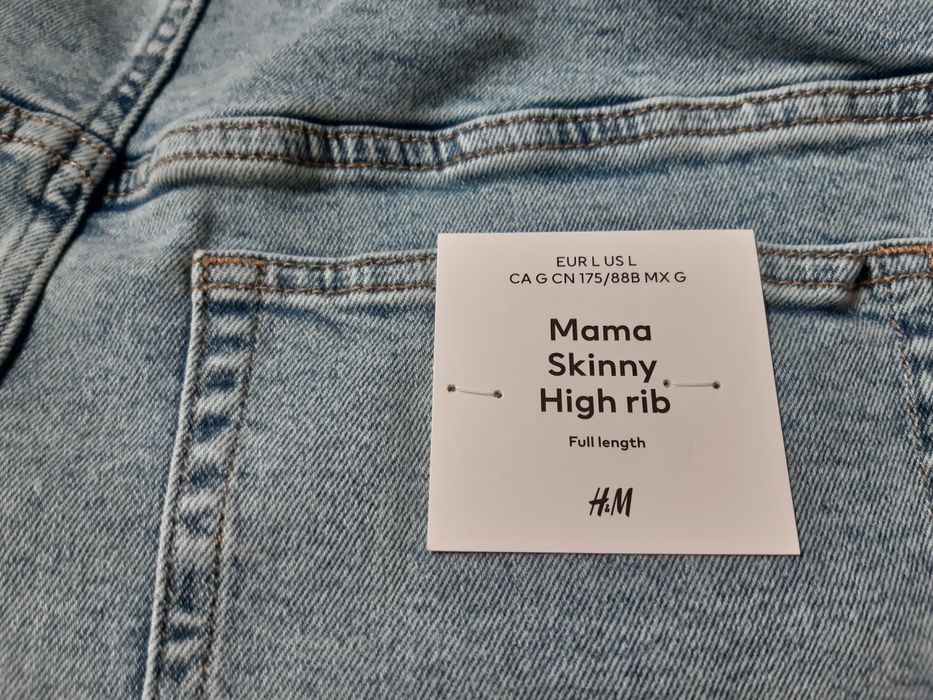 Нови дънки за бременни H&M, размер L