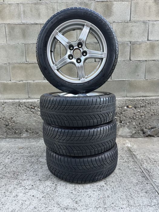 4 броя 16R джанти с зимни гуми 205/55/16