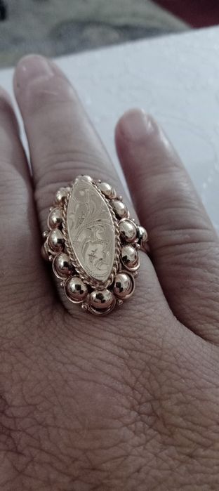 Inel  dama aur roz  14k