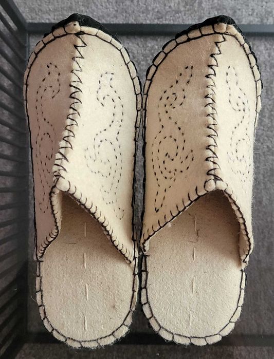 Уникални нови марокански традиционни чехли от вълна