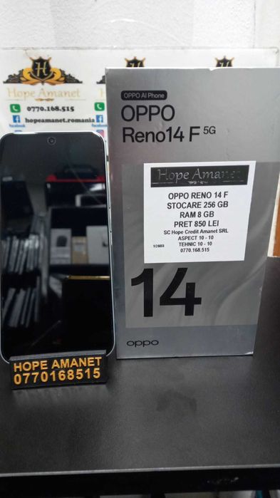 Hope Amanet P3 - OPPO RENO 14F 256 GB 8 GB RAM