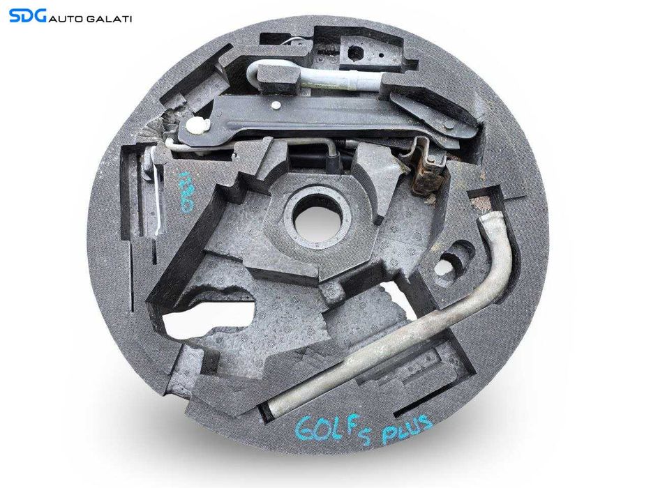 Set Trusa Cric Cheie Roti Carlig Remorcare si Suport Polistiren Volkswagen Scirocco 2006 - 2015 Cod 8P0012109E [N6132]