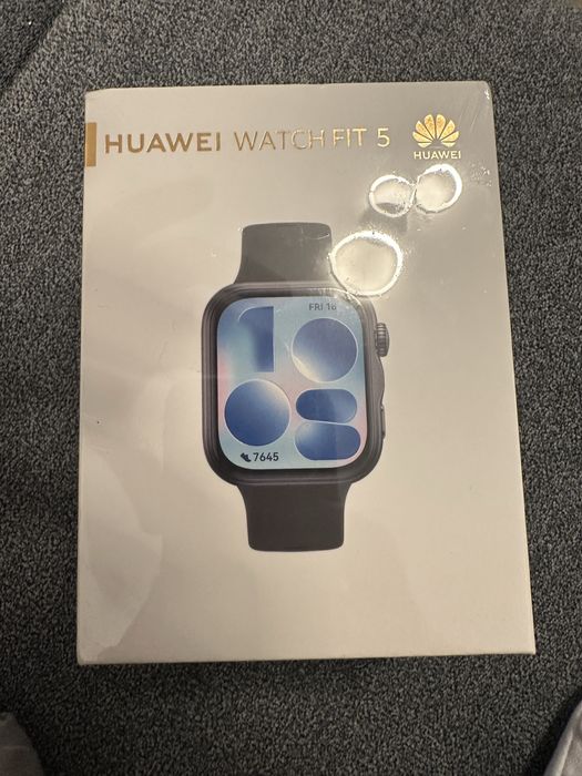 НЕРАЗПЕЧАТАН! Смарт часовник HUAWEI Watch Fit 5, черен. 2 ГОДИНИ ГАРАНЦИЯ