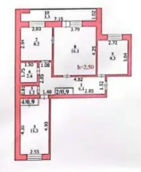 Продается 3х комнатная квартира, р-н Революция. - Ansicht 5