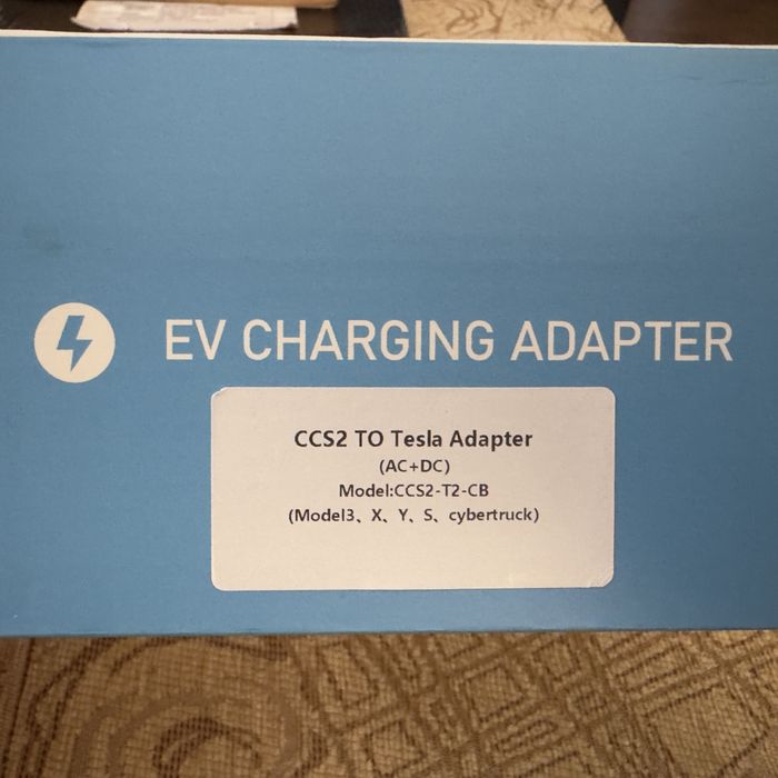 Tesla Y броня калник капак CCS2 to NACS AC+ DC Adapter