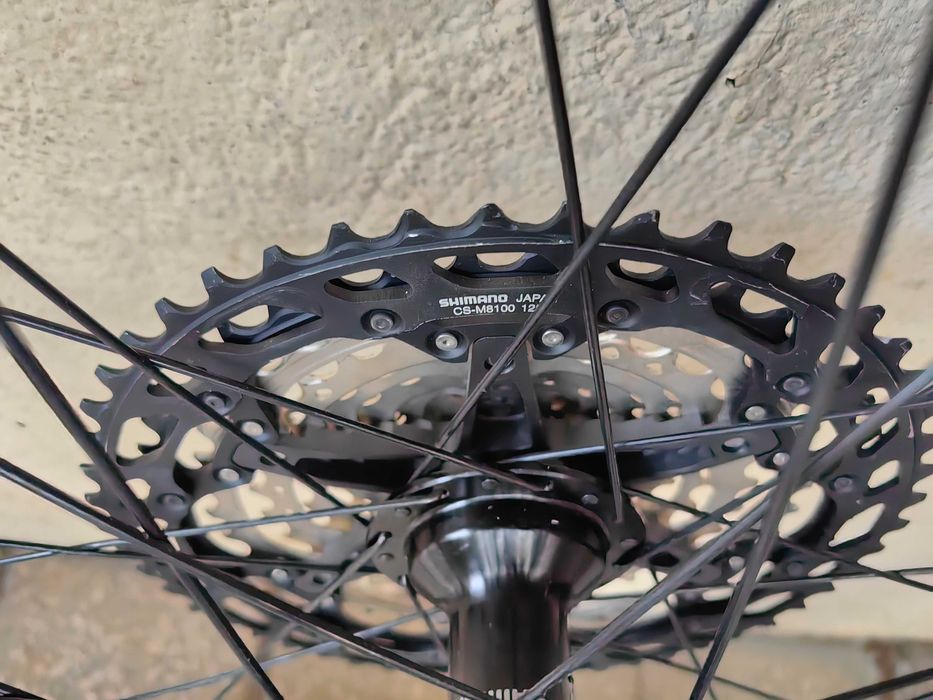 Roata spate bicicleta 29, janta DT Swiss, pinioane 12 viteze Shimano