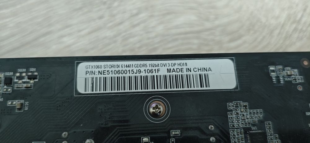 Продавам видеокартаGtx 1060 palit