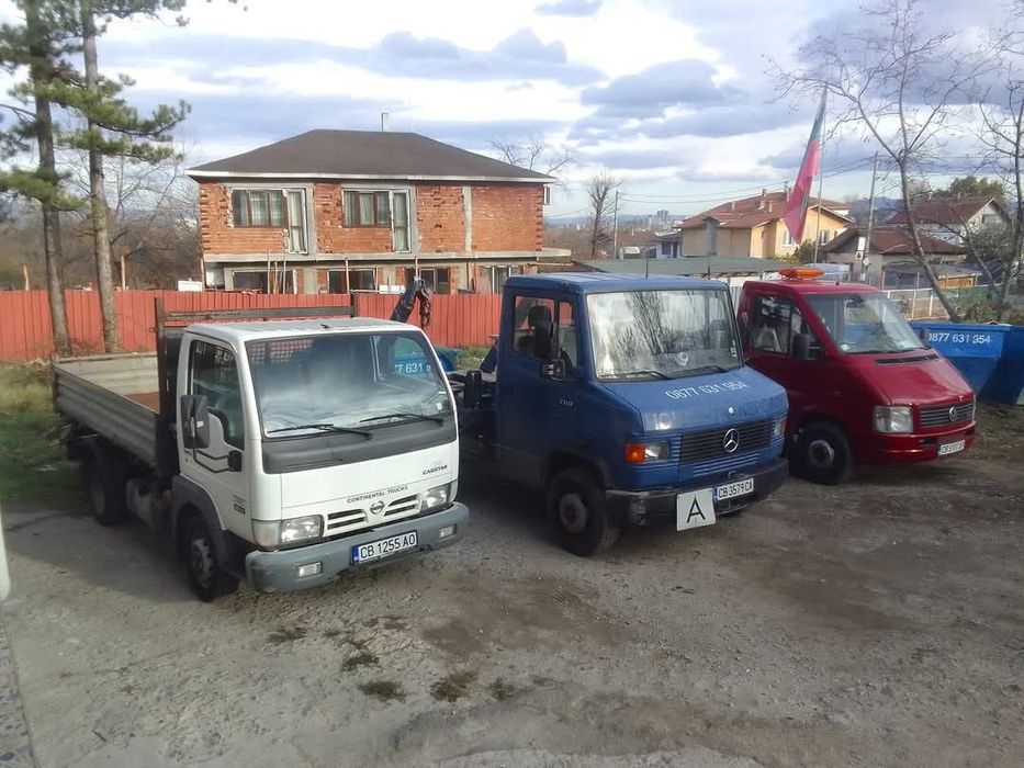 Транспор на леки и тежки автомобили. Пътна помощ. Самосвал, чистене,