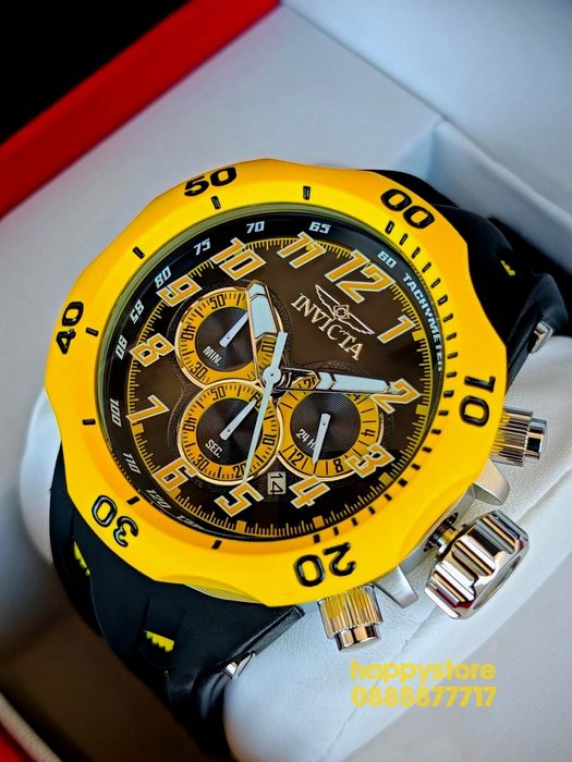 INVICTA Hydra Yellow 52 mm, Инвикта нов ръчен часовник