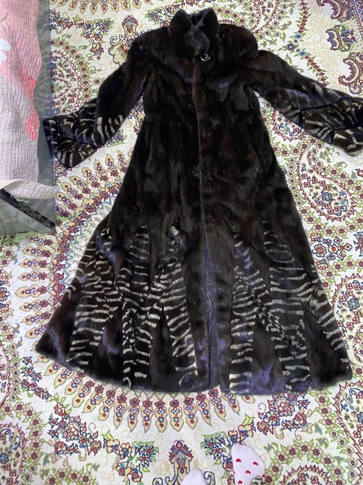 Норка шуба чистый