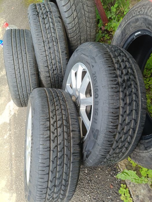 De vânzare jante aliaj 16*5/112 :j ptr Audi A4,echipate cu anvelope vara 205 60 16
