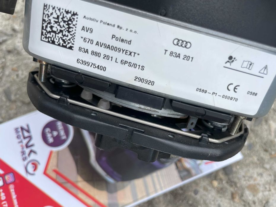 Audi Q3 83A / A3 8Y - airbag volan - kit airbag pasager / set centuri