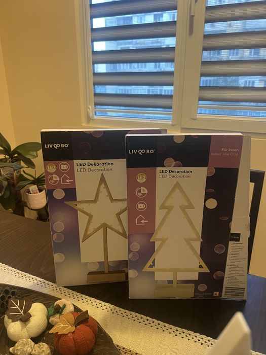 Светлодиодна коледна лед декорация с батерии