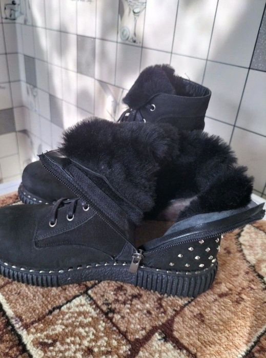 Сапоги кожаные осень весна