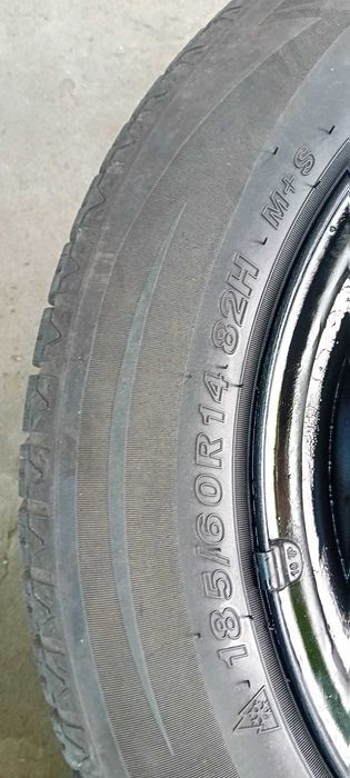jante (4 prezoane) +anvelope 185/60/R14-all season +capace