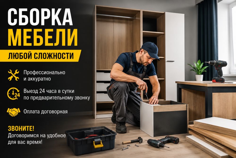 Услуги сборщика мебели 24/7