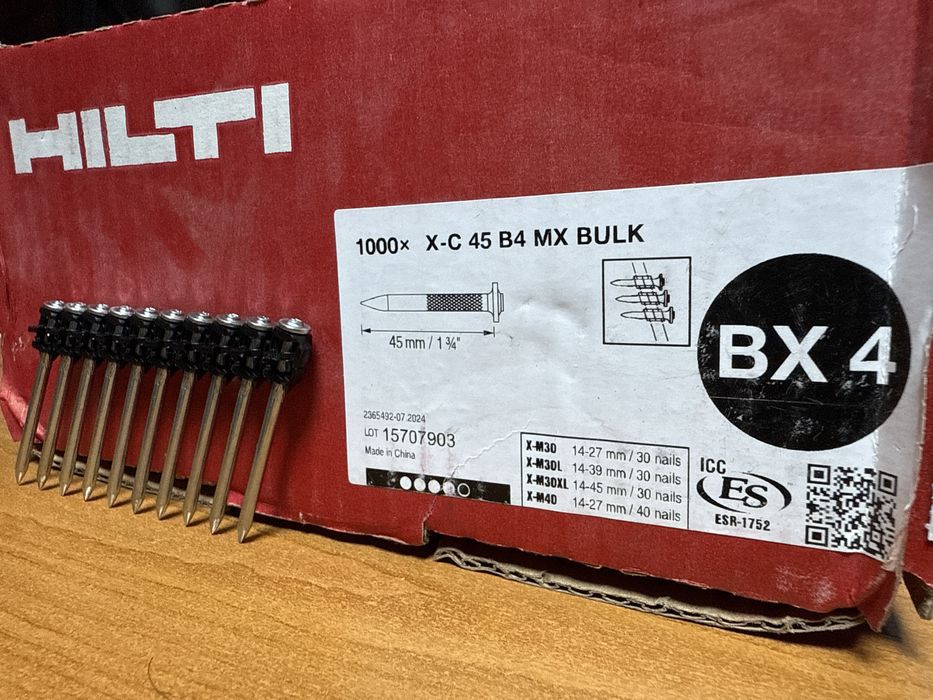 Cuie hilti bx4 originale 20,32,38,45 mm