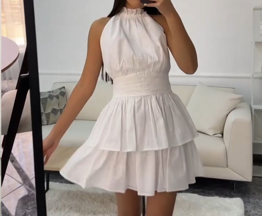 Белое платье летнее