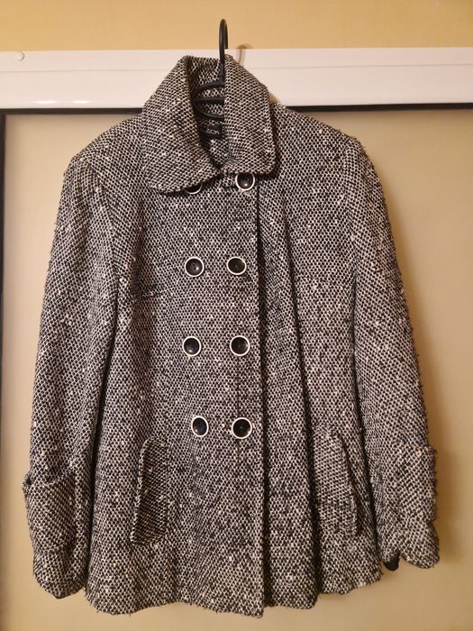 Palton în două culori