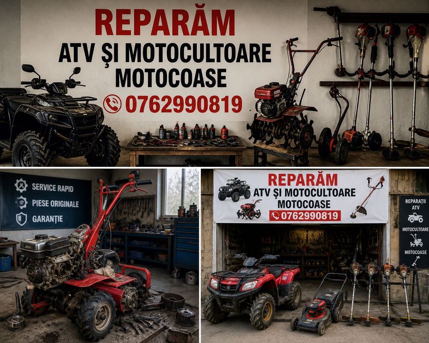 Service și reparații motocoase și motocultoare
