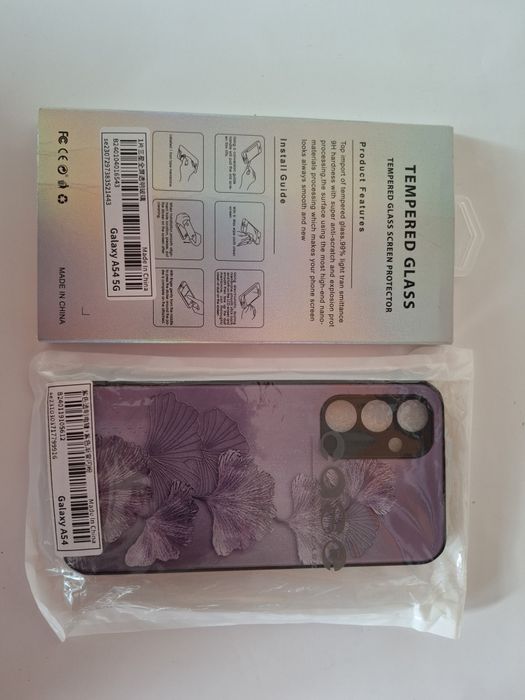 Нов запечатан Samsung A54 5G+супербързо зарядноSamsung.+кейс+протектор