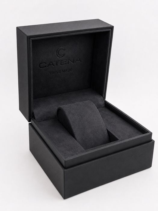 Ceas damă Catena Swiss Made nou, safir, rose gold, cutie și garanție internațională 2y