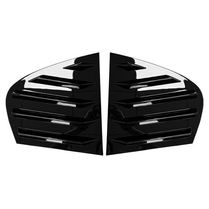 Ornamente Aero geamuri spate BMW seria 3 E90(2005-2012) negru lucios