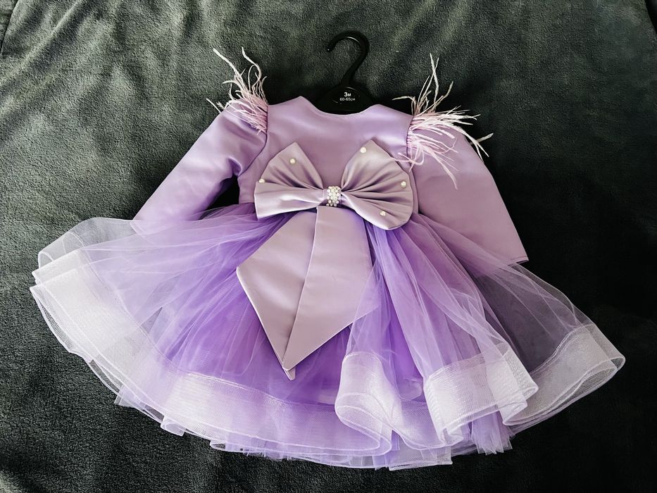 Rochie botez 63-68 cm + blanita