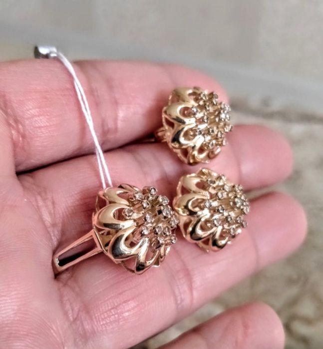 Да комплекта 583 проба СССР Москва, Бриллианты