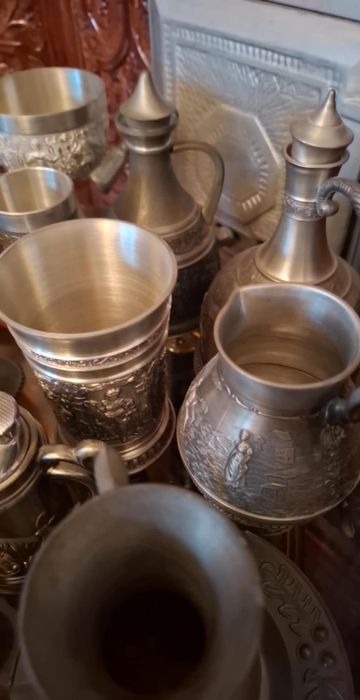 Colectie recipiente din zinc marcate
