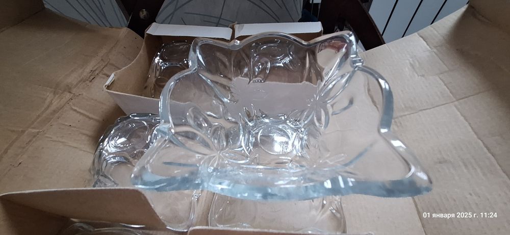 Блюдце для конфет/сухофруктов.Стекло