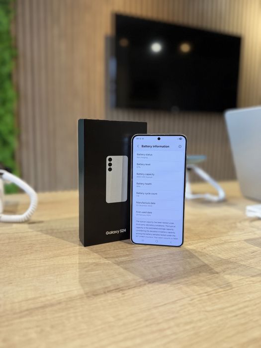 **ATS GSM**Samsung Galaxy S24 128Gb Marble/Baterie99%/Fact+Gar 12 luni