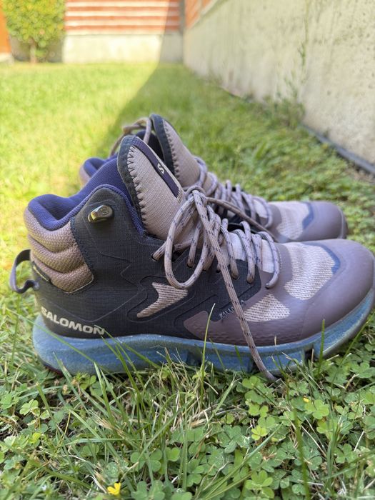 Дамски туристически обувки Salomon Predict Hike MID GTX - quail/nisk