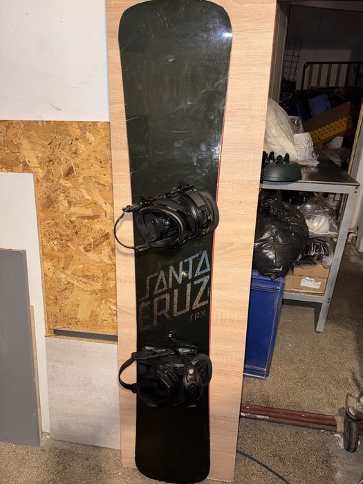 Snowboard cu Legaturi Santa Cruz SRX Black Competition