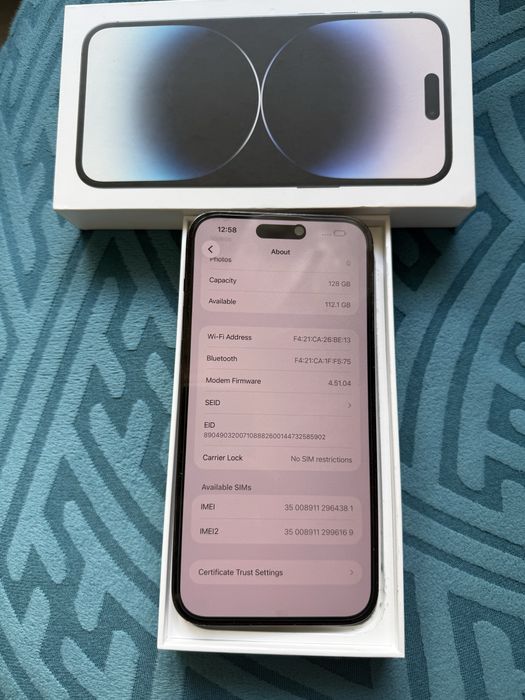 Iphone 14 pro max/91% baterie